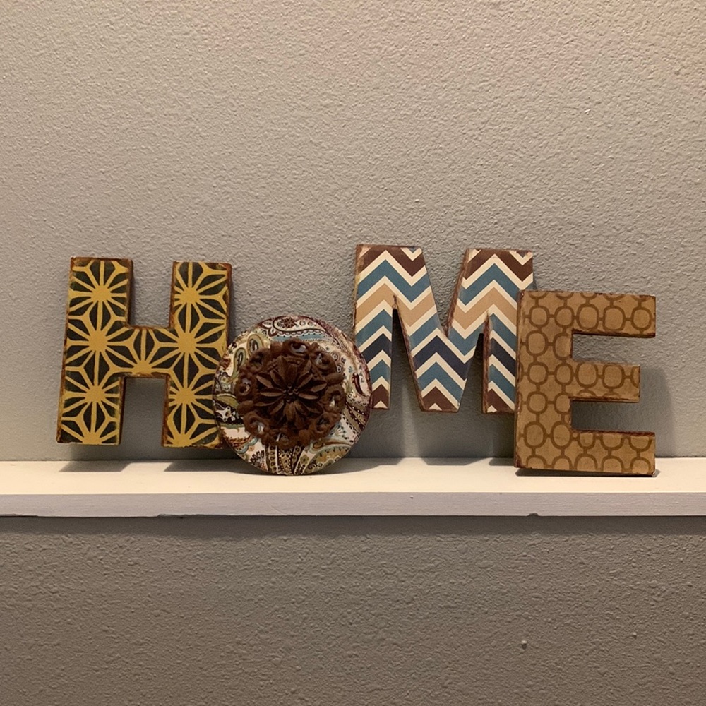 HOME rustic sign decor